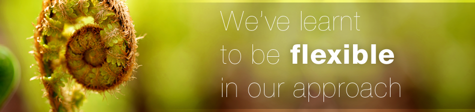 We've learnt to be flexible in our approach